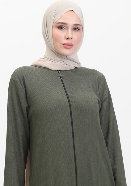 Eteği Fırfırlı Ferace 5109-03 Haki modelleri