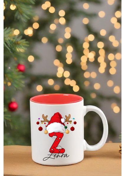 Kişiye Özel Yılbaşı Temalı Isimli Kupa Bardak