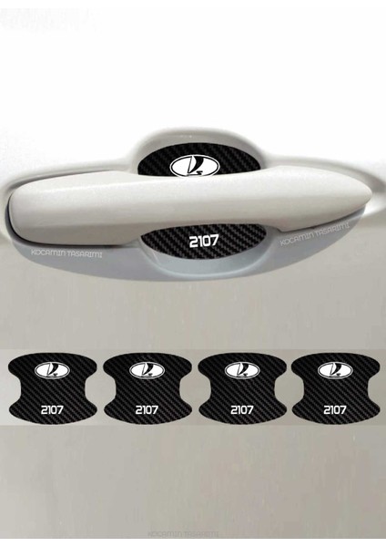 Lada 2107 Için Özel Tasarım Karbon Kaplama Kapı Içi Çizik Önleyici Şık Folyo Seti 2107 Yazılı fiyatları