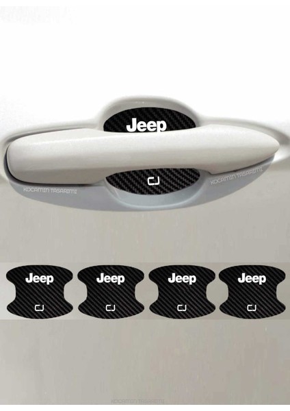 Karbon Desenli Jeep Cj Kapı Içi Çizik Önleyici ve Şık Tasarım Folyo Koruma Seti Cj Yazılı fiyatları