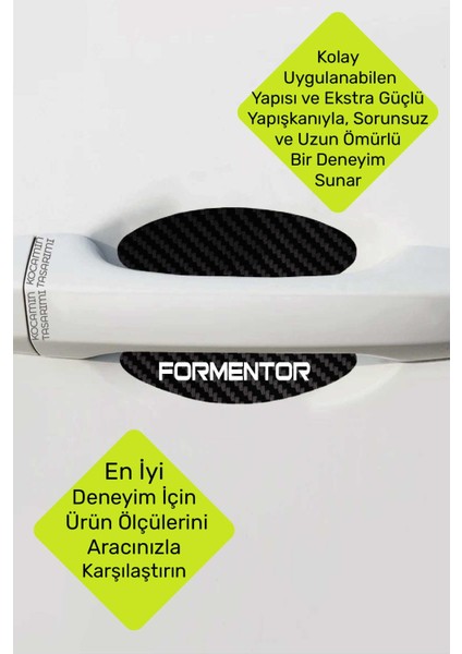 Cupra Formentor Kapı Içi Karbon Desenli Estetik ve Koruyucu Çizik Önleyici Folyo Takımı Formentor Yazılı indirimleri