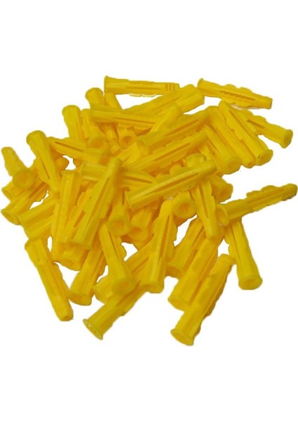 PLASTİK DÜBEL SARI (100 ADET)(ROKET DÜBEL 10 MM)