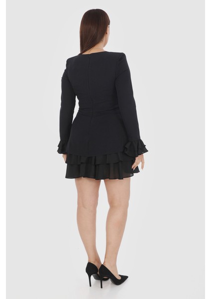 Ceket Elbise Şifon Krep Detaylı fırsatları