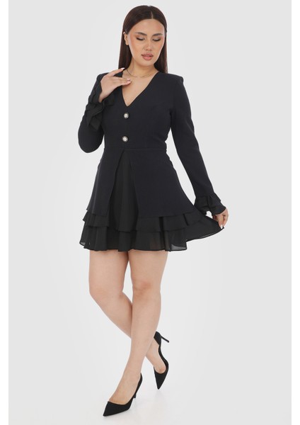 Ceket Elbise Şifon Krep Detaylı indirimleri