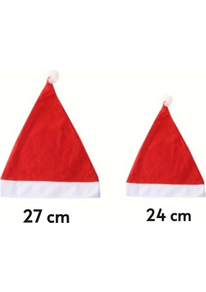 Noel Baba Şapkası - Yılbaşı Şapka - 2 Adet Gönderilecektir.