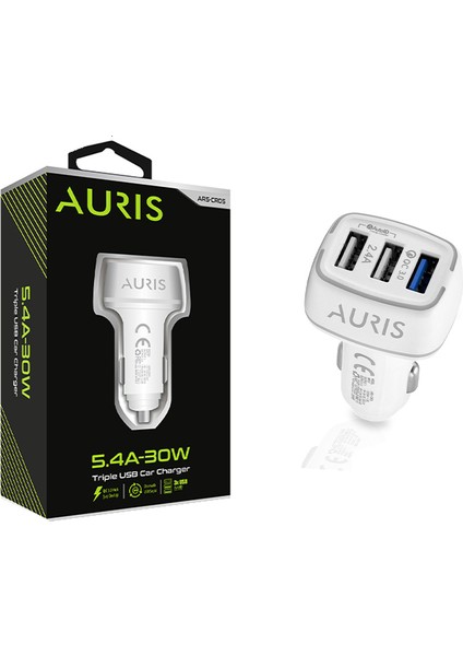 30W Triple USB Araç Şarj Cihazı ARS-CR05