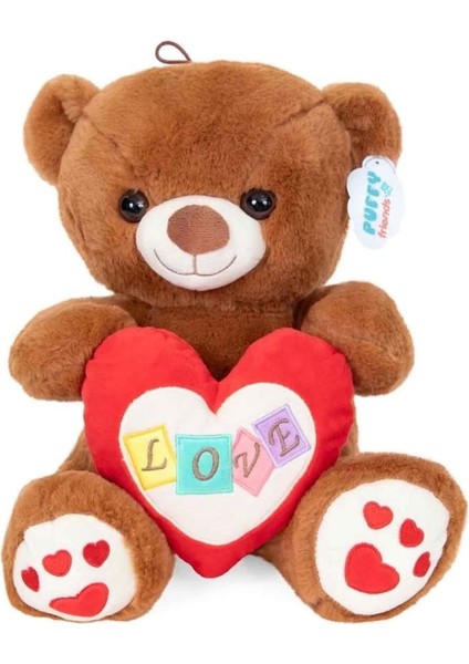 4762 Peluş Ayı Kalpli 30 cm