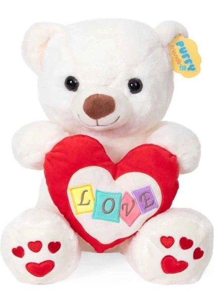 4762 Peluş Ayı Kalpli 30 cm