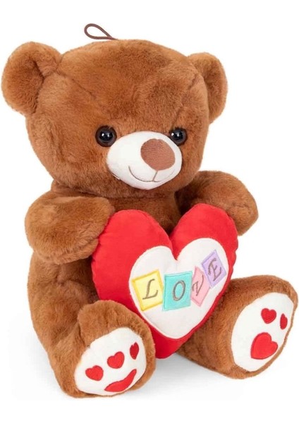 4762 Peluş Ayı Kalpli 30 cm