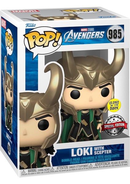 Pop Marvel Avengers Loki With Scepter Special Edition