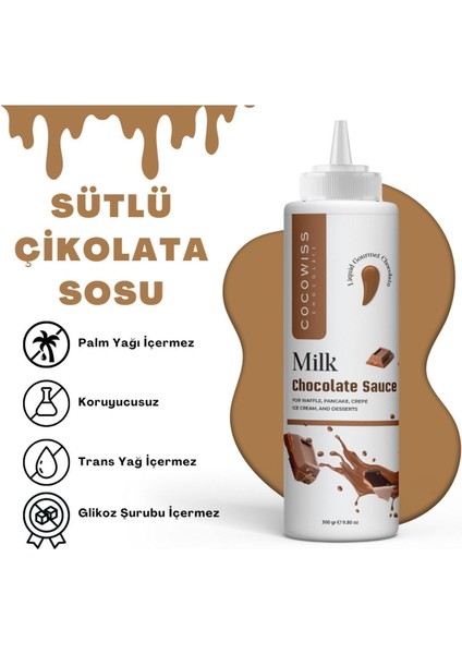 Cocowiss Chocolate Sütlü Çikolata Sos 300 gr