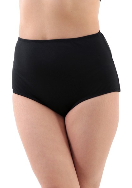 Kadın Büyük Beden Yüksek Bel Toparlayıcı Likralı Kumaş Bikini Altı fiyatları