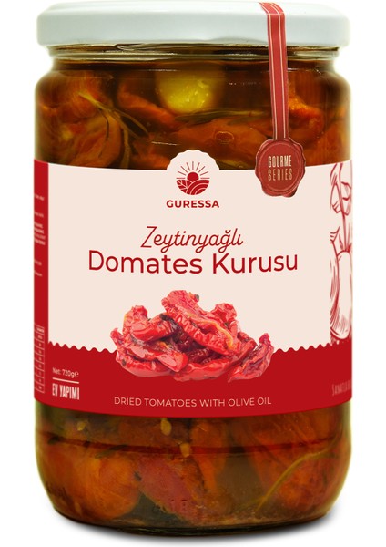 Zeytinyağlı Domates Kurusu 720 gr Doğal Ev Yapımı