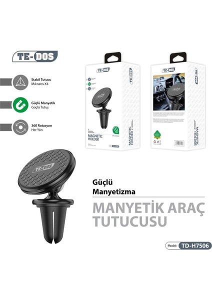Te Dos Araç Içi Telefon Tutucu TD-H7506 fiyatları