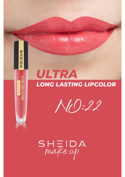 Ultra Long Lastıng Lıpcolor (Likit Ruj) No:22