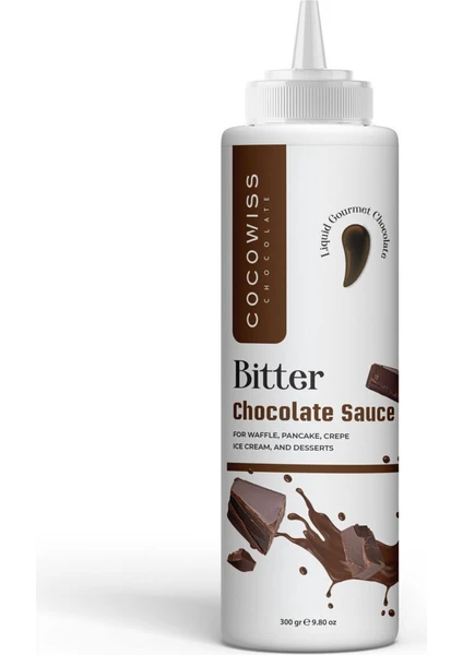 Cocowiss Chocolate Bitter Çikolata Sos 300gr