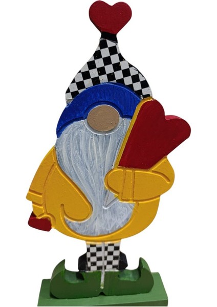 Noel Baba Gnome Ahşap Dekor - Yılbaşı, Noel, Özel Etkinlik