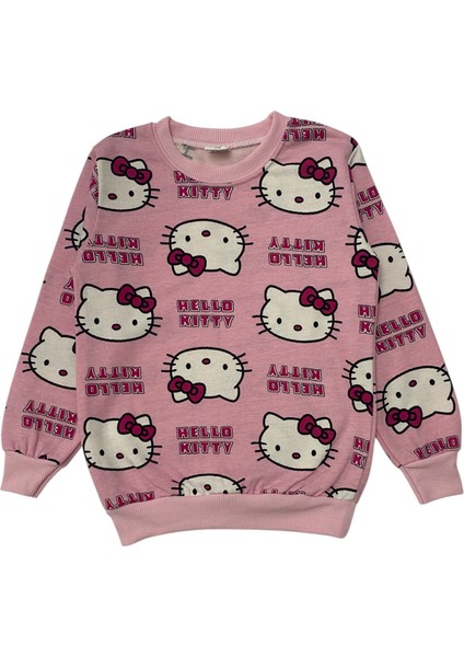 Kız Çocuk Iki Iplik Pamuklu Şardonlu Pembe Hello Kitty Desen Uzun Kollu Pijama Takımı fiyatları