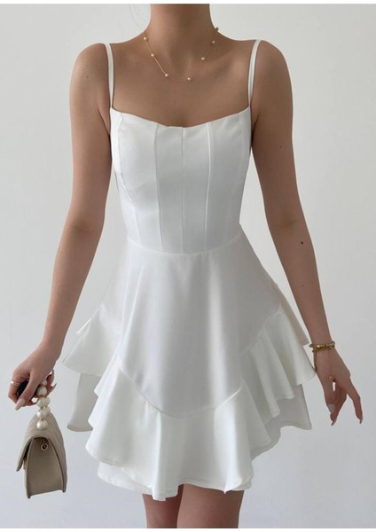 Prenses Model Askılı Elbise