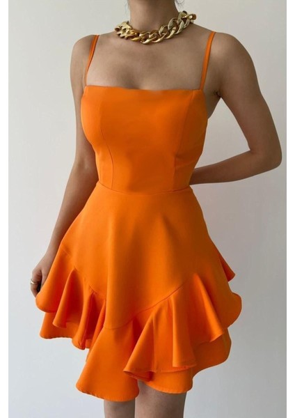 Prenses Model Askılı Elbise