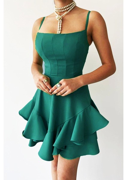 Prenses Model Askılı Elbise