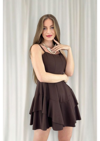 Prenses Model Askılı Elbise
