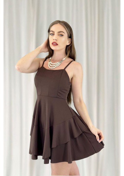 Prenses Model Askılı Elbise