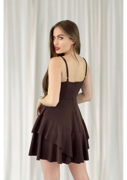 Prenses Model Askılı Elbise