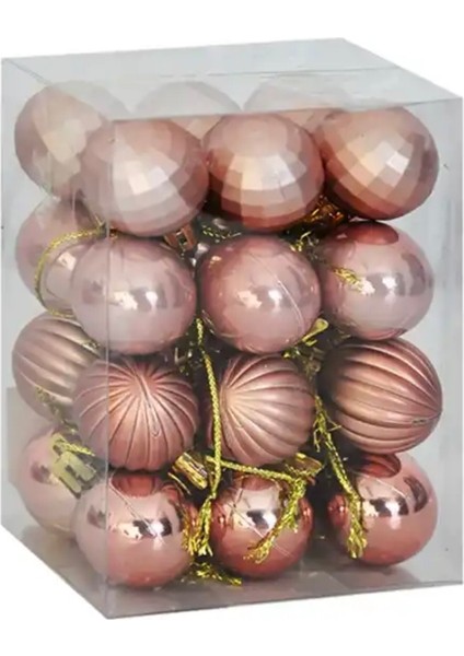 Bronz Renk Lüks Yilbaşi Ağaç Süsleme Toplari 24'lü Paket fiyatları