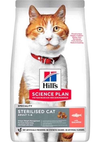 Sterilised Cat Salmon 13 + 2 kg 15 kg Somonlu Kısırlaştırılmış Kedi Maması