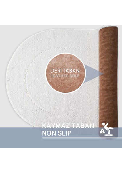 2'li Rixos Krem Rengi Kaymaz Taban Banyo Paspası & Halısı Seti modelleri