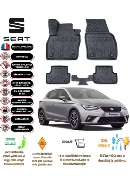 Seat Ibıza 2023 4d Havuzlu Paspas