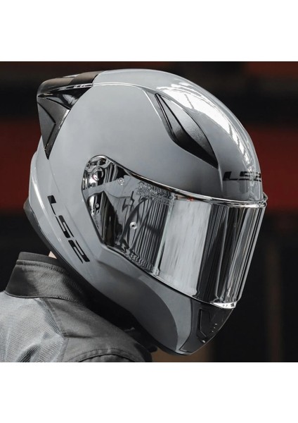 Rapıd 2 Race Nardo Gri Fullface Motosiklet Kaskı Gri Camlı