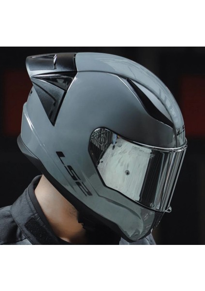 Rapıd 2 Race Nardo Gri Fullface Motosiklet Kaskı Gri Camlı