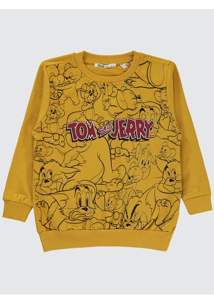 Erkek Çocuk Sweatshirt 2-5 Yaş Hardal