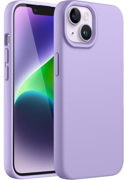 Apple iPhone 15 Kılıf Kadife Lansman Soft Yumuşak Liquid Silikon Kamera Korumalı Kapak