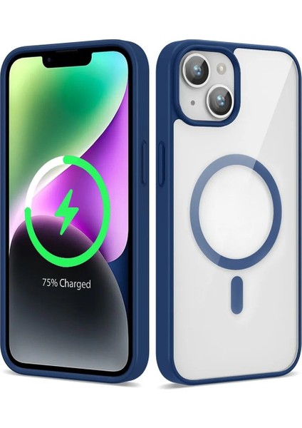 Apple iPhone 13 - 14 - 15 Kılıf Magsafe Wireless Şarj Özellikli Tam Koruma Renkli Sert Silikon Ege Kapak fırsatları