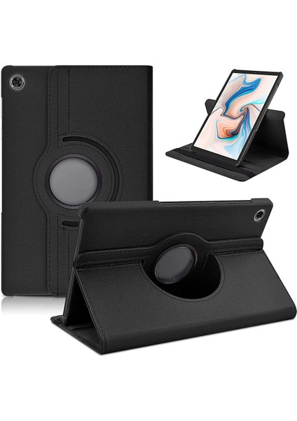 Samsung Galaxy Tab A9 8.7 Inç SM-X110 Uyumlu Kılıf Dönebilen Standlı Pu Deri Renkli Koruyucu Kapak