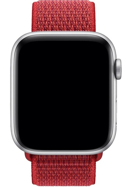 Apple Watch Seri 1/2/3/4/5/6/7/8/SE/Ultra 38mm 40mm 41mm 42mm 44mm 45mm 49mm Kordon Kayış Bileklik Naylon Örgü Hasır Cırt Cırtlı Kaliteli Silikon