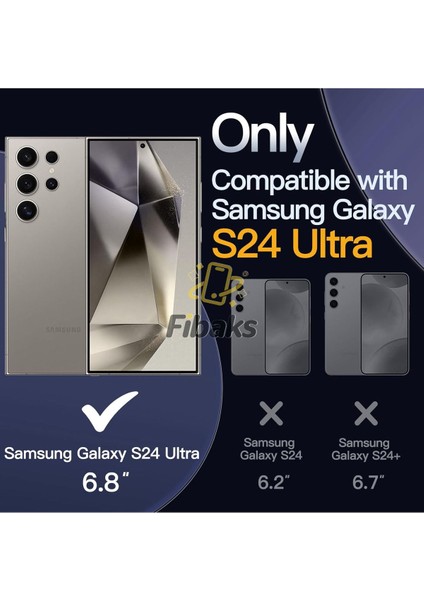 Samsung Galaxy S24 Ultra Uyumlu Uygulama Aparatlı 5 Parça Kamera Lens Koruyucu Cam