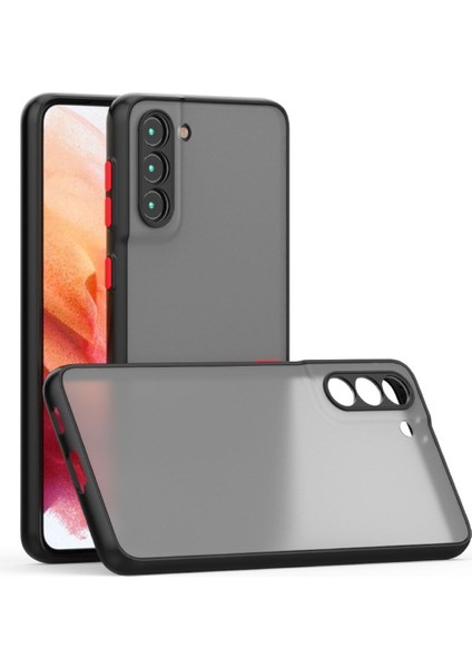 Oppo Reno 3 Mat Kamera Korumalı Renkli Tuşlu Sert Silikon Kılıf