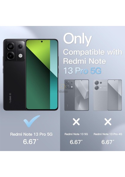 Xiaomi Redmi Note 13 Pro 5G Kılıflı Renksiz Şeffaf Esnek Renksiz Silikon