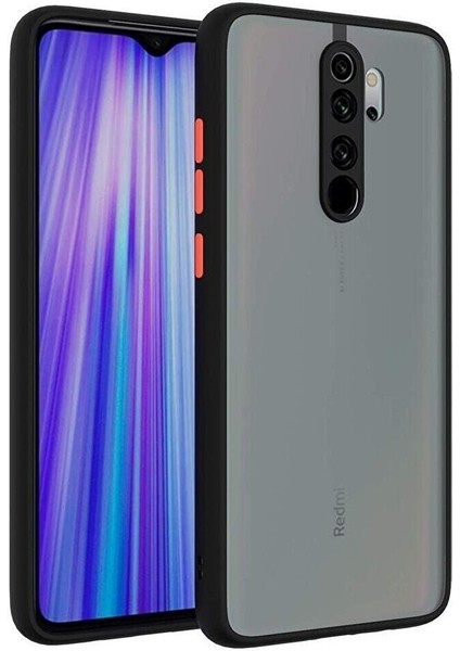 Xiaomi Redmi 9 Kılıf Mat Parmak Izi Yapmaz Kamera Korumalı Renkli Tuşlu Sert Silikon Kapak