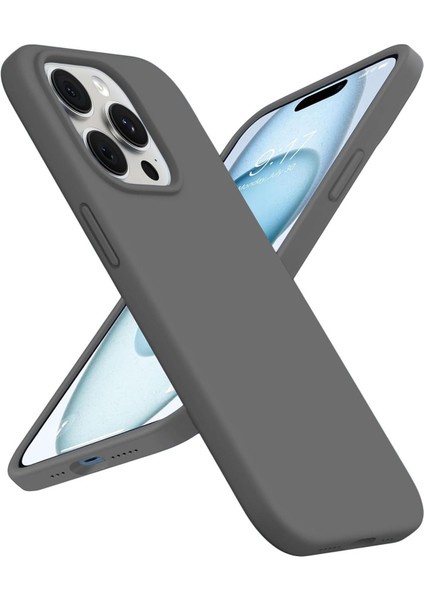 Apple iPhone 15 Pro Max Kılıf Kadife Lansman Soft Yumuşak Liquid Silikon Kamera Korumalı Kapak