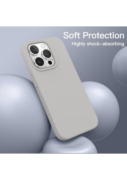 iPhone 15 Pro Kılıf İçi Kadife Lansman Renkli Yumuşak Silikon Kapak