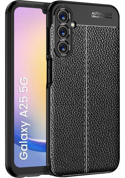 Samsung Galaxy A25 Kılıf Kamera Çıkıntılı Deri Görünümlü Dikiş Desenli Koruyucu Kapak Kilif fiyatları