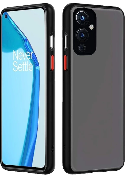 Oneplus 9 Kılıf Mat Parmak Izi Yapmaz Kamera Korumalı Renkli Tuşlu Sert Silikon