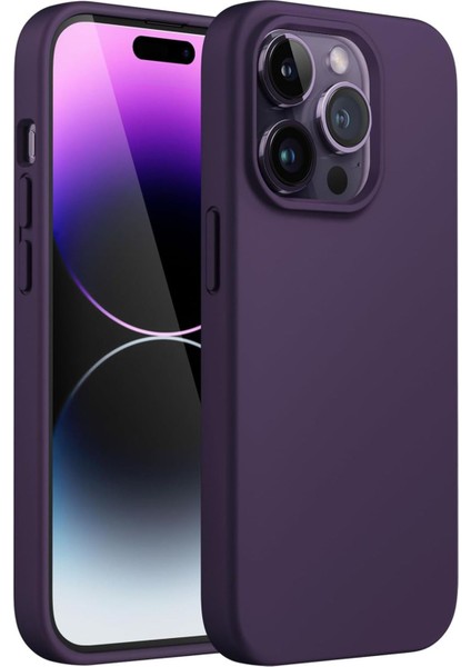 iPhone 14 Pro Kılıf İçi Kadife Lansman Renkli Yumuşak Silikon Kapak