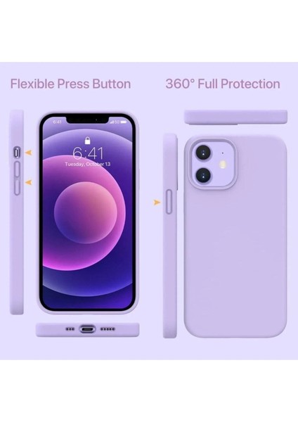 iPhone 14 Pro Kılıf İçi Kadife Lansman Renkli Yumuşak Silikon Kapak