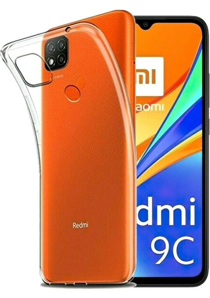 Xiaomi Redmi 9c Kılıf 3D kamera Korumalı Şeffaf Yumuşak Süper Silikon Kapak